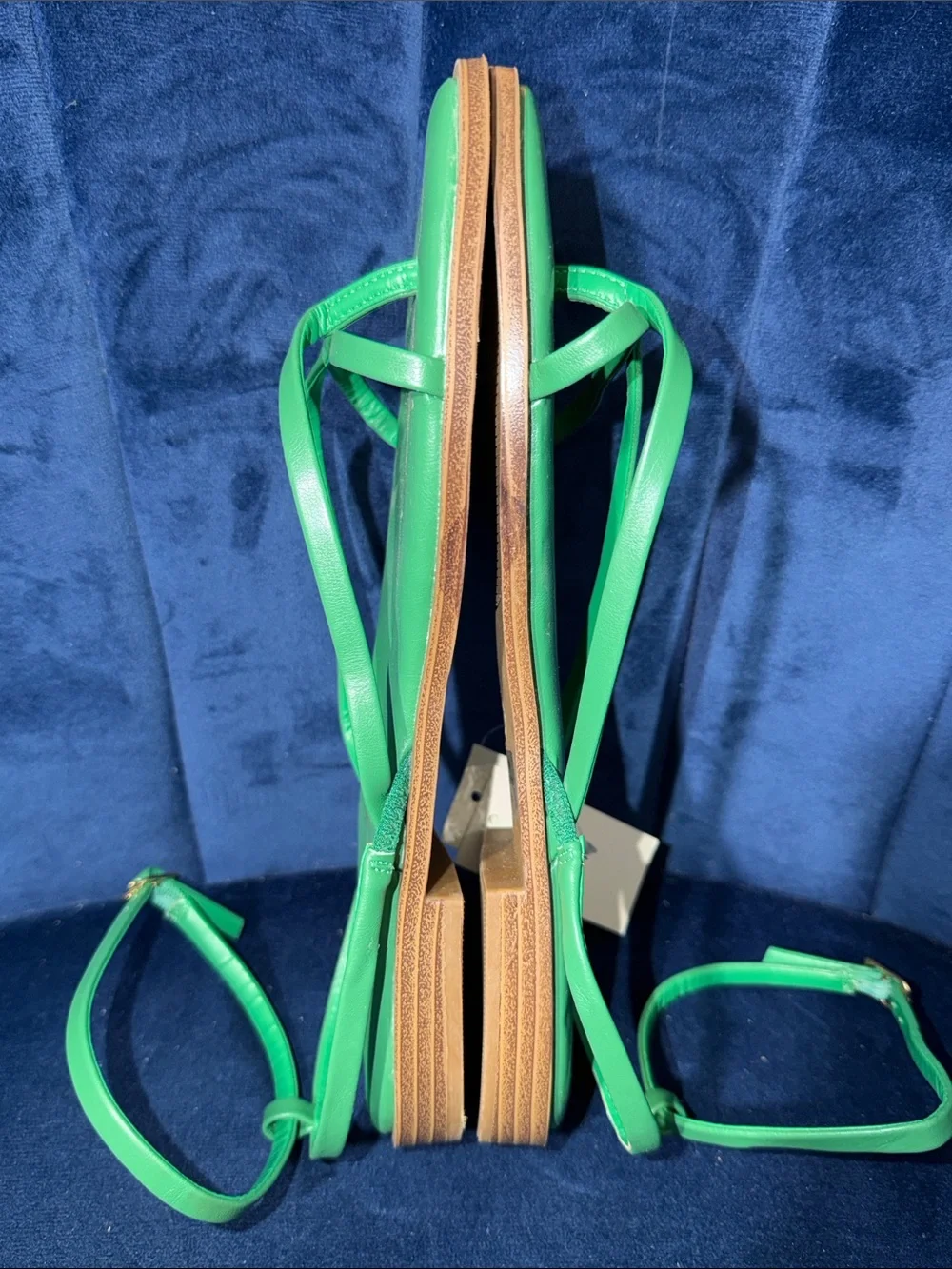 Joie Strappy Green Ankle-Wrap Women's Sandals Size 7.5 NWT - Picture 4 of 6